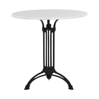 Table with 3 legs Base from cast iron with Marble '70x74cm