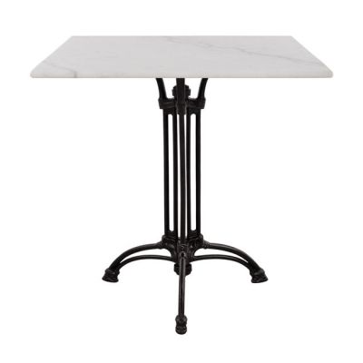 Table with 3 legs from cast iron HM5611 with marble 70x70
