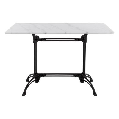 Table with 2 legs Base from cast iron HM5612 with marble 110x70