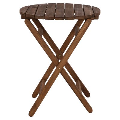 Director's Table Limnos Φ60cm Solid Wood Impregnation Walnut HM5653.01