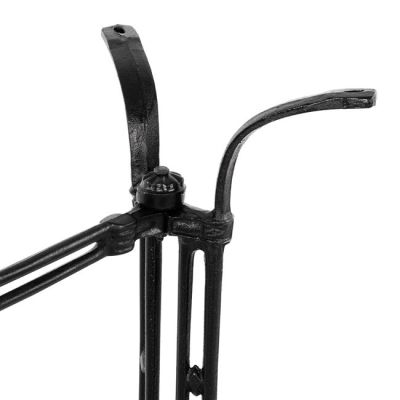 Base from cast iron 2 cοlumns HM465 Black color 78x50