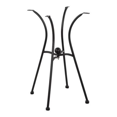 Metallic Base HM466 4legs in black color 50x50 cm.