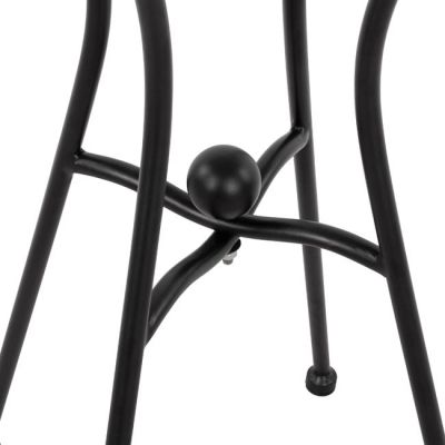 Metallic Base HM466 4legs in black color 50x50 cm.