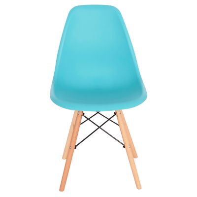 Стол с дървени крака и седалка Twist PP Light Blue HM8460.08 46x50x82 см