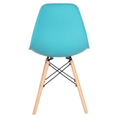 Стол с дървени крака и седалка Twist PP Light Blue HM8460.08 46x50x82 см
