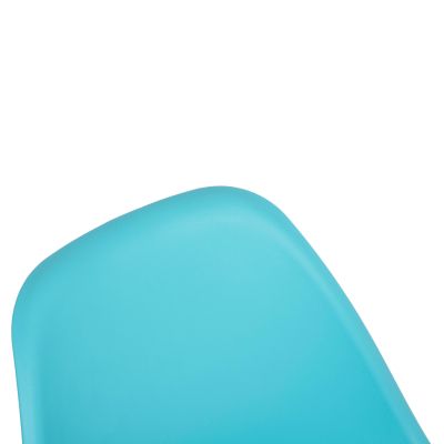 Стол с дървени крака и седалка Twist PP Light Blue HM8460.08 46x50x82 см