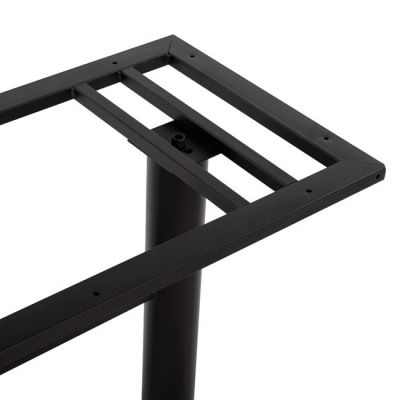Metal base black matte 57x54x72.5 with desktop support HM458