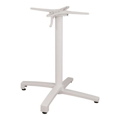 Aluminum Base Folding White matte 69x69x73cm with cross HM459.02