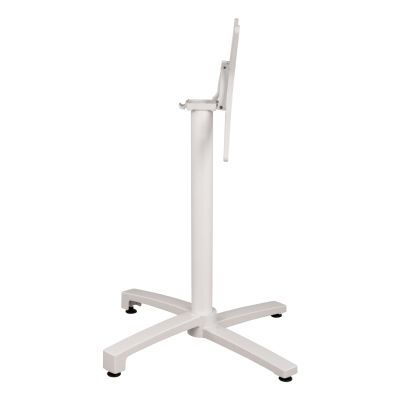 Aluminum Base Folding White matte 69x69x73cm with cross HM459.02