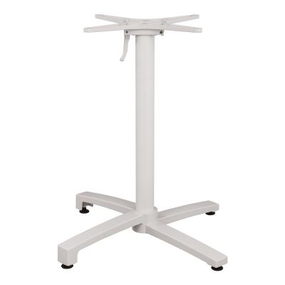 Aluminum Base Folding White matte 69x69x73cm with cross HM459.02