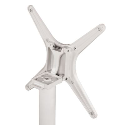 Aluminum Base Folding White matte 69x69x73cm with cross HM459.02