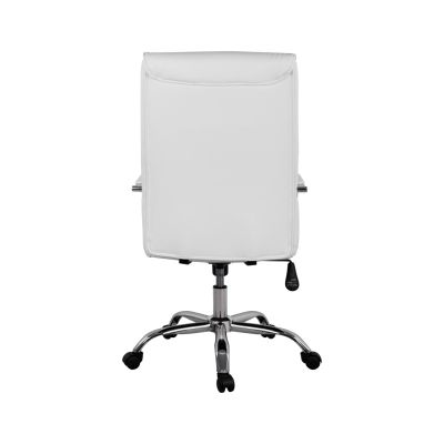 Office Chair Director's White with chromed base Jacob HM1044.12 57x75,5x100 cm
