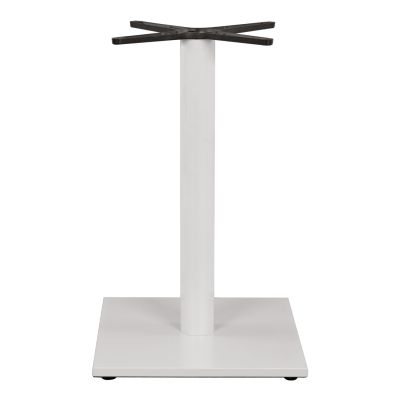 Metallic Base White Matte 46x46x72H with cross 46x46 and adjusters HM438.02