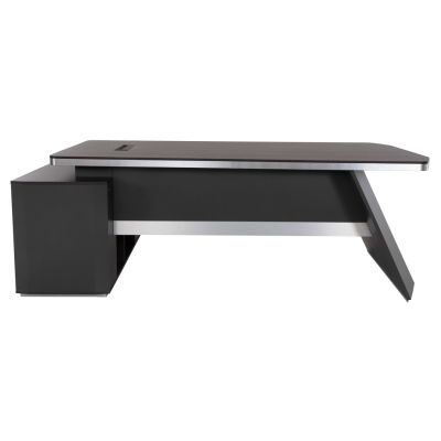 Professional office right corner Rosewood HM2083R 220x180x76Ηcm