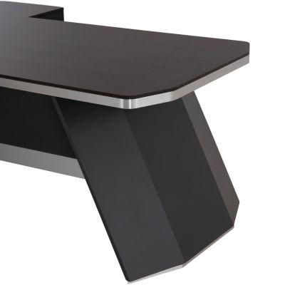 Professional office right corner Rosewood HM2083R 220x180x76Ηcm