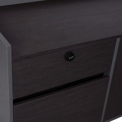 PROFESSIONAL LEFT CORNER OFFICE DESK ROSEWOOD HM2084L 220x180x76Hcm