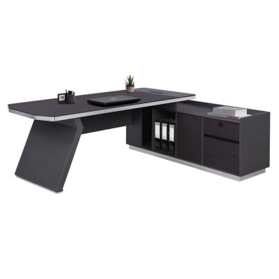 Professional office  right corner Rosewood HM2084R 220x180x76cm