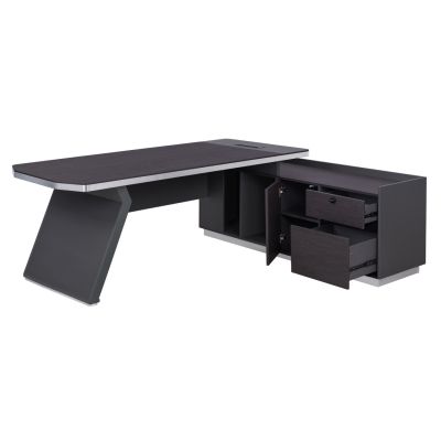 Professional office  right corner Rosewood HM2084R 220x180x76cm