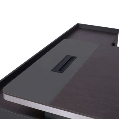 Professional office  right corner Rosewood HM2084R 220x180x76cm