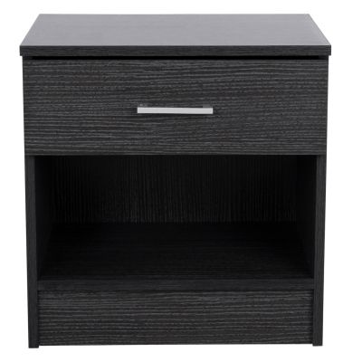 Bedside table with 1 Drawer Zebrano 45x35.5x47cm HM2345.02