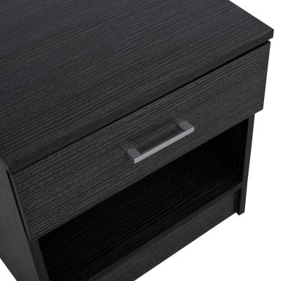 Bedside table with 1 Drawer Zebrano 45x35.5x47cm HM2345.02