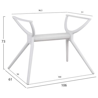 Polypropylene Base White HM463.02 for Surface 120x80
