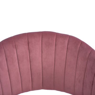 Armchair Theodore HM8520.02 Velvet Rotten Apple with metallic frame 55x50x82 cm