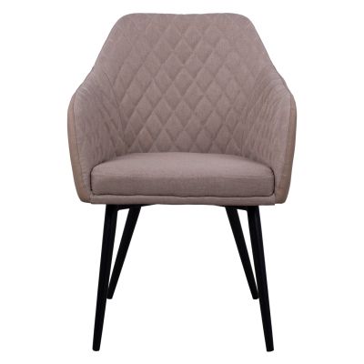 Armchair Charles HM8522.07 with fabric Beige & PU Beige 57x63x83 cm