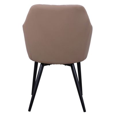 Armchair Charles HM8522.07 with fabric Beige & PU Beige 57x63x83 cm