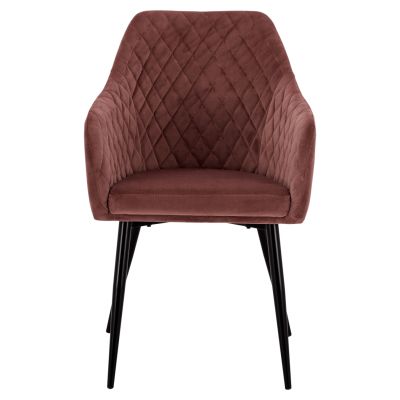 ARMCHAIR CHARLES FB98522.02 WITH VELVET DUSTY PINK 52x60x89Y cm.