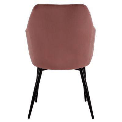 ARMCHAIR CHARLES FB98522.02 WITH VELVET DUSTY PINK 52x60x89Y cm.