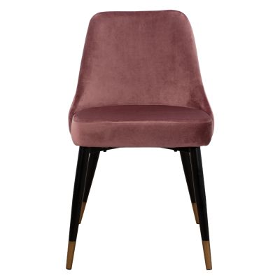 Chair Serentiy HM8527.02 Velvet Rotten apple with metallic frame 51x58x83cm