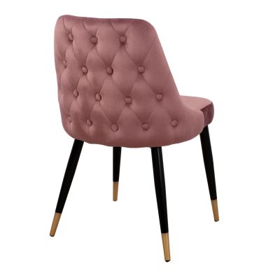 Chair Serentiy HM8527.02 Velvet Rotten apple with metallic frame 51x58x83cm