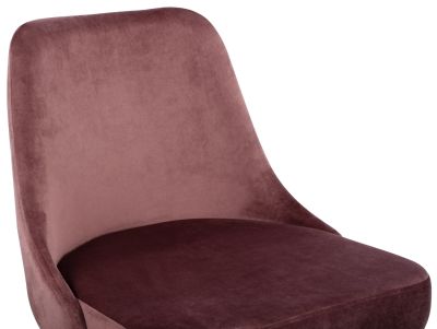 Chair Serentiy HM8527.02 Velvet Rotten apple with metallic frame 51x58x83cm