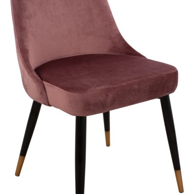 Chair Serentiy HM8527.02 Velvet Rotten apple with metallic frame 51x58x83cm