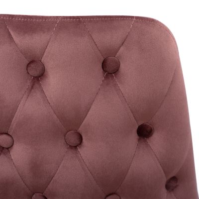 Chair Serentiy HM8527.02 Velvet Rotten apple with metallic frame 51x58x83cm