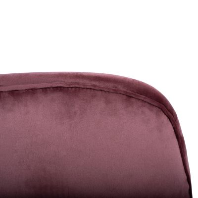 СРЕДНА ВИСОЧИНА ТАБУРЕТКА HM8524.02 КАДИФЕ ДЪСТИ РОЗОВО И ЗЛАТНО МЕТАЛНА РАМКА 48x61x103 см.