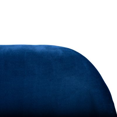 Bar Stool Nora Velvet Blue & Gold Metallic Frame HM8524.08 48x61x103cm