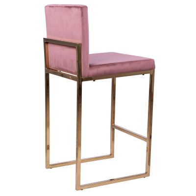 Бар стол Piper Velvet Rotten Apple & Gold Metallic Frame HM8525.02 40x49x96 см