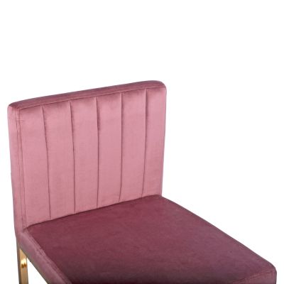 Бар стол Piper Velvet Rotten Apple & Gold Metallic Frame HM8525.02 40x49x96 см