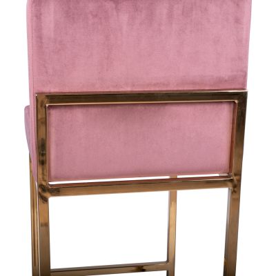 Бар стол Piper Velvet Rotten Apple & Gold Metallic Frame HM8525.02 40x49x96 см