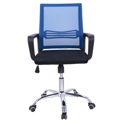 Office chair HM1148.08 in black color with blue back 60x57x104cm