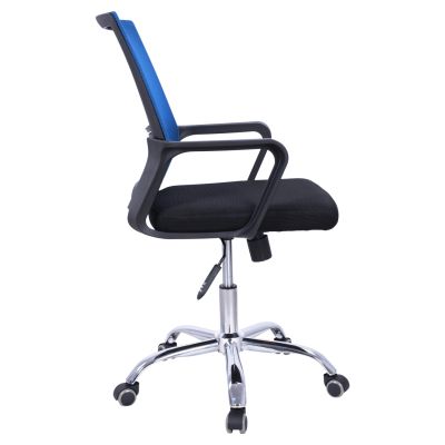 Office chair HM1148.08 in black color with blue back 60x57x104cm