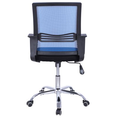 Office chair HM1148.08 in black color with blue back 60x57x104cm