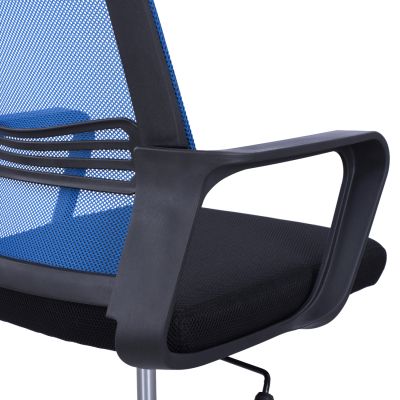 Office chair HM1148.08 in black color with blue back 60x57x104cm
