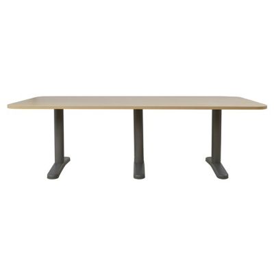 Professional conference office HM2047.11 in oak color 240x120x75 cm.