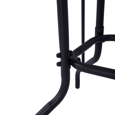 OUTDOOR METALLIC TABLE ADAM HM5679.01 GREY WITH REINFORCED GLASS TOP 120Χ70Χ71Hcm.