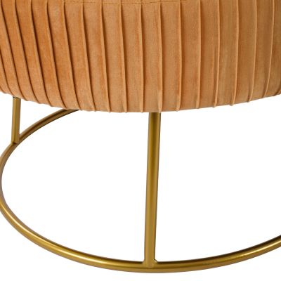 Bench Alinafe HM8635.09 from gold velvet with gold base 118x64x40,5cm