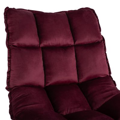 Фотьойл Dejana HM8632.06 Maroon Velvet, златна основа 68x98x81см