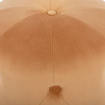 Stool Torrie HM8405.09 Gold Velvet with Gold Base Diameter 36x45cm